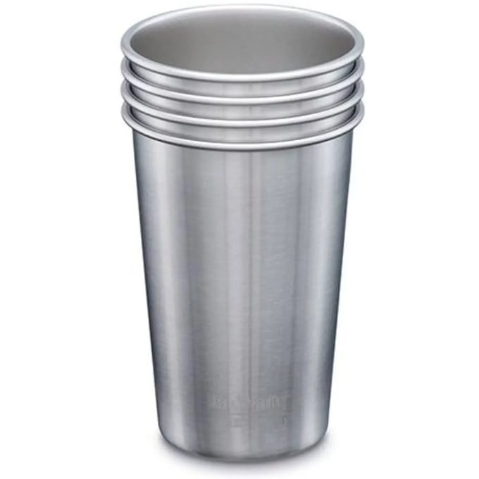 Klean Kanteen Pint 473ml - 4 Pack Brushed Stainless