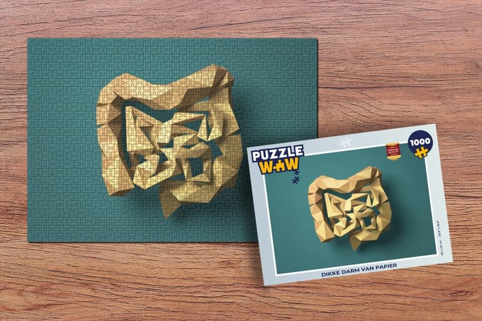 Puzzel Dikke darm van papier - Legpuzzel - Puzzel 1000 stukjes volwassenen
