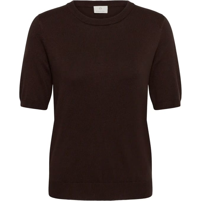 Kaffe KAlizza O-neck pullover Dames Trui - Coffee Bean