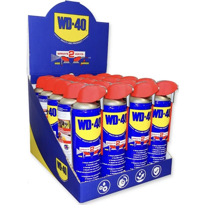 WD-40® Multi-Use Spray Smart Straw® displaydoos – 20 × 450 ml onderhoudsspray voor professioneel gebruik