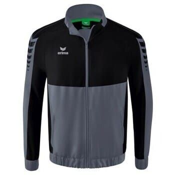 Erima Six Wings Presentatiejack Heren - Zwart / Slate Grey | Maat: XXL