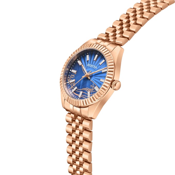 Bertha Marina parelmoer armbandhorloge