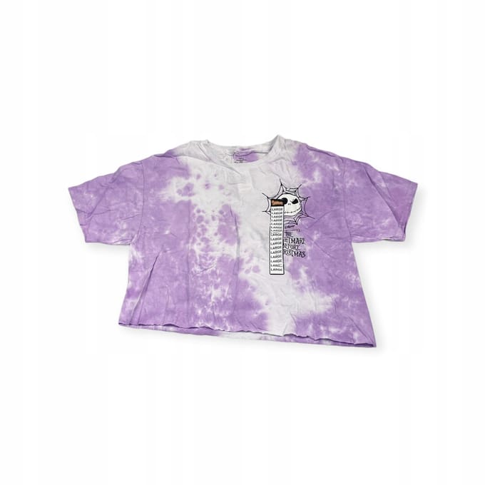 Crop top damski Spencer's Tim Burtons's The Nightmare Before Christmas L white
