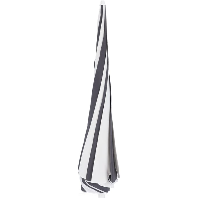 Jan Kurtz Pagoda Parasol gestreept Ø 250 cm - wit/antraciet