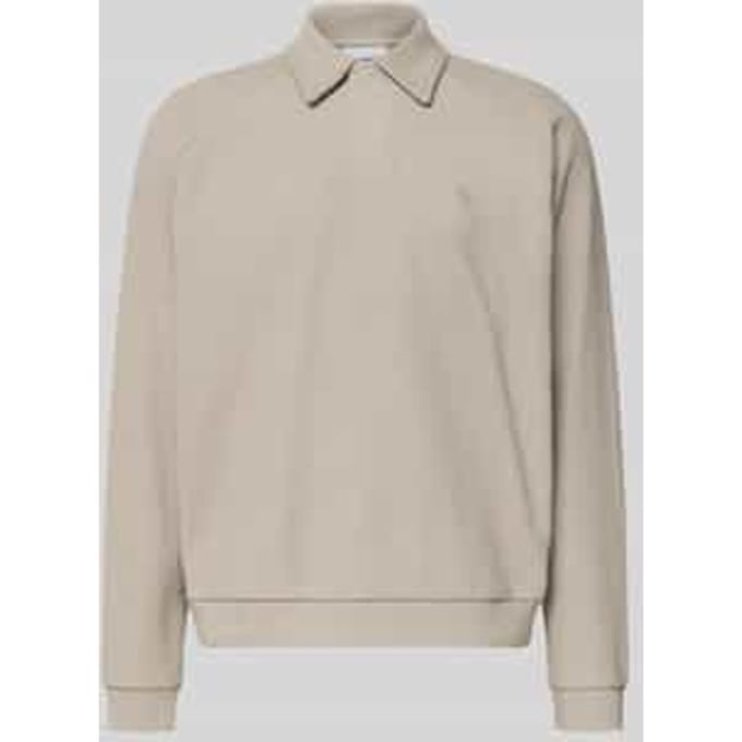 Sweatshirt met polokraag