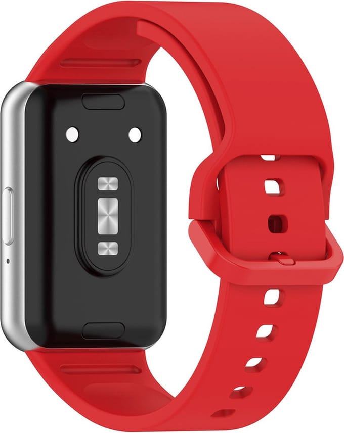 Siliconen bandje - geschikt voor Samsung Galaxy Fit 3 - rood