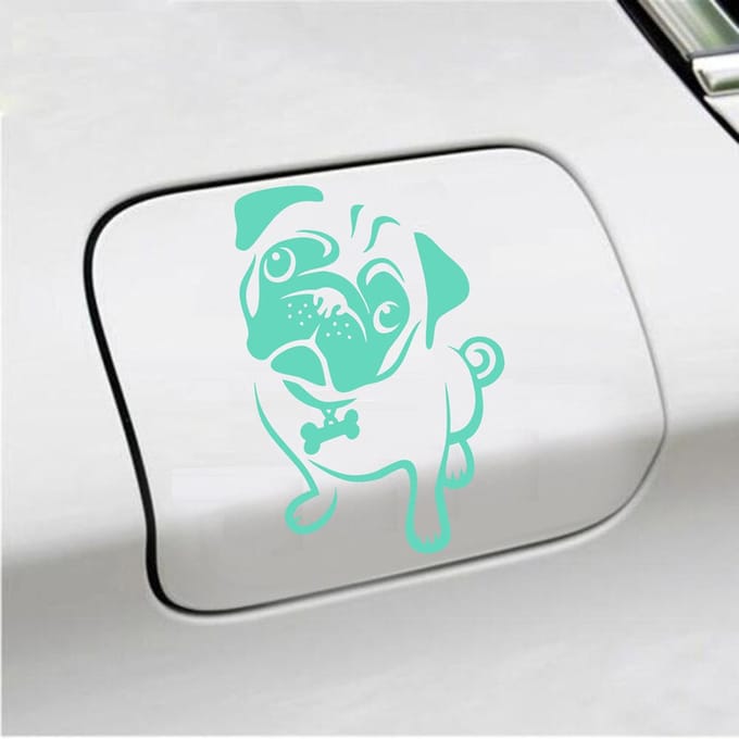 Bumpersticker - Hond - 15 X 10 - Mint