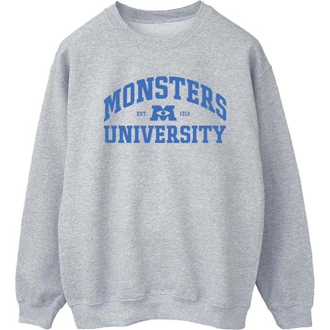 Disney Dames/Dames Monsters University Logo Sweatshirt (Sportgrijs)