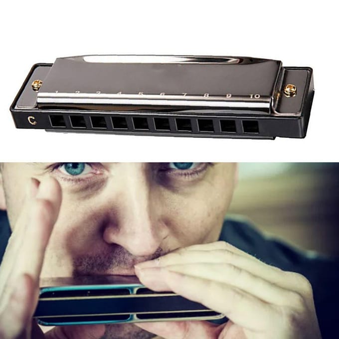 10 Gaats C Toon Mondharmonica voor Beginners Studenten Draagbare Mondorgel Klein Blaasinstrument gray