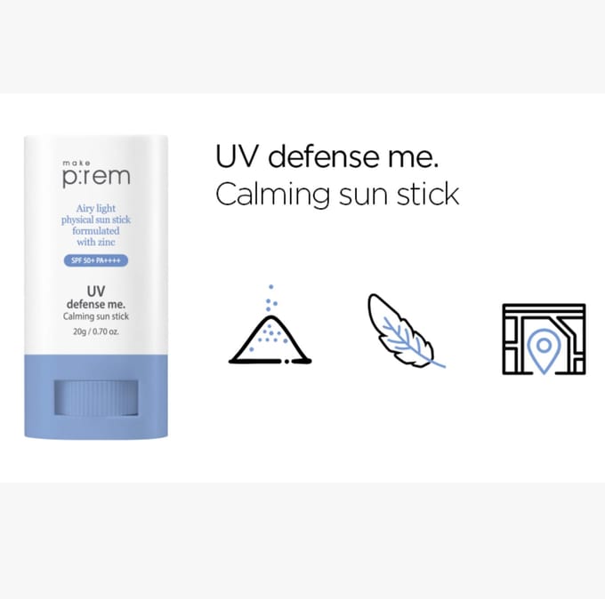make p:rem - UV Defense Me. Calming Sun Stick - Zonnebrandcrème