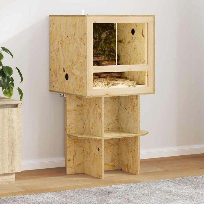 vidaXL Terrariumbasis Bruin 50 x 50 x 50 cm OSB