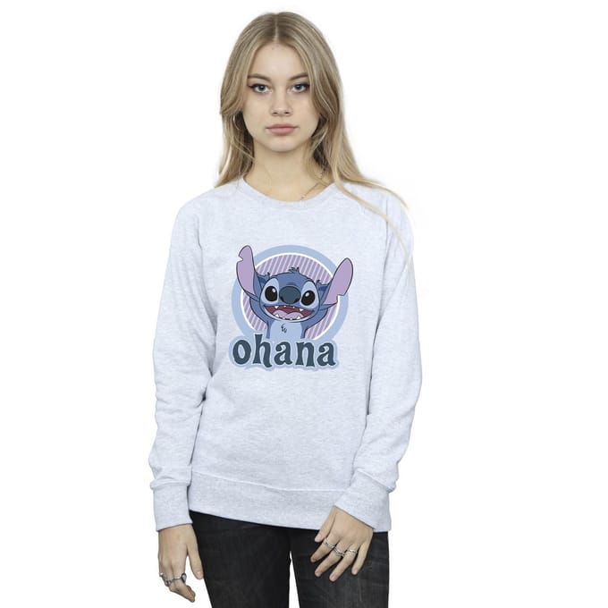 Disney Dames/Dames Lilo And Stitch Ohana Cirkel Sweatshirt (Sportgrijs)