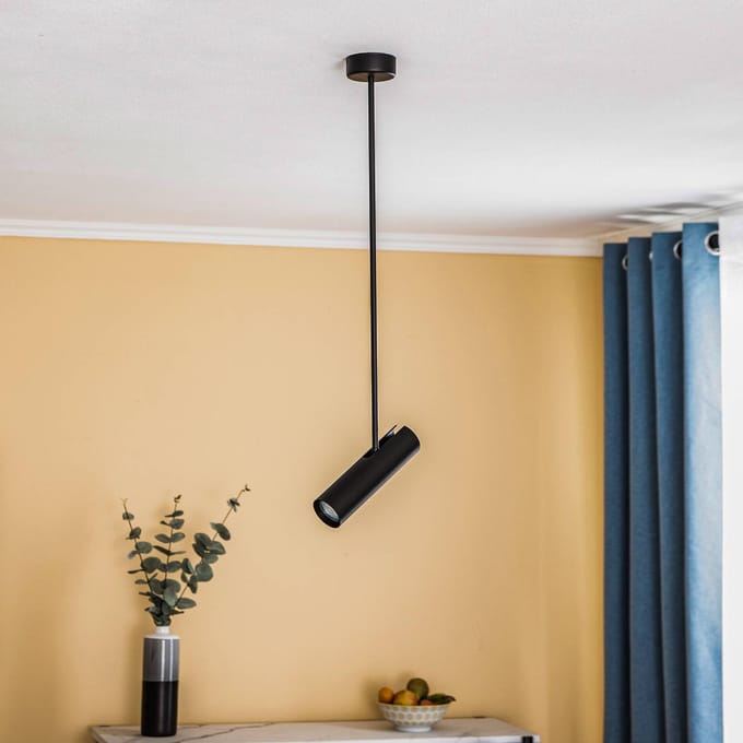 Nowodvorski Lighting Plafondspot Eye Super, hoogte 76 cm, zwart