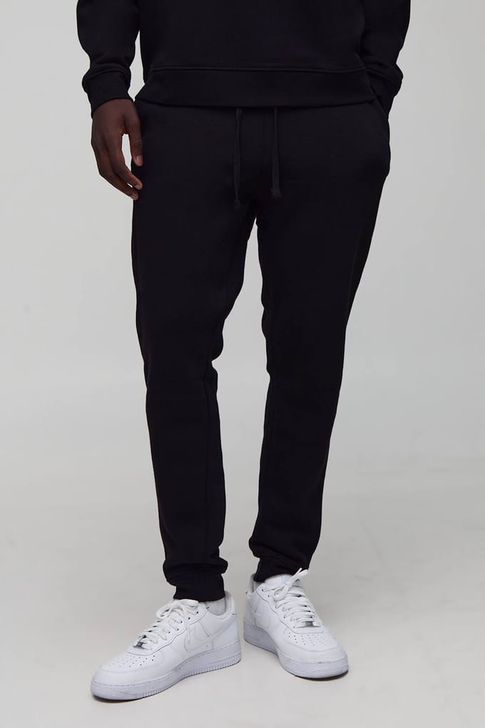 Essential BM Signature Regular Fit Jogger | Black | Size Medium