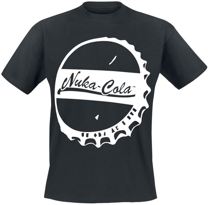 Fallout 4 - Nuka-Cola Bottle Cap Heren T-shirt - zwart - XXL