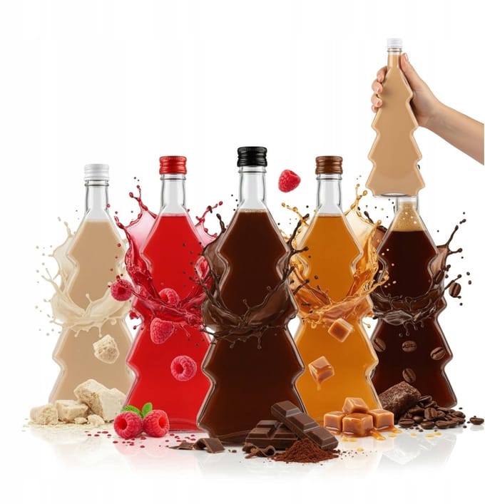 Bimberek - Decoratieve Fles - 500ml - Glazen Boomvorm - Geschenk