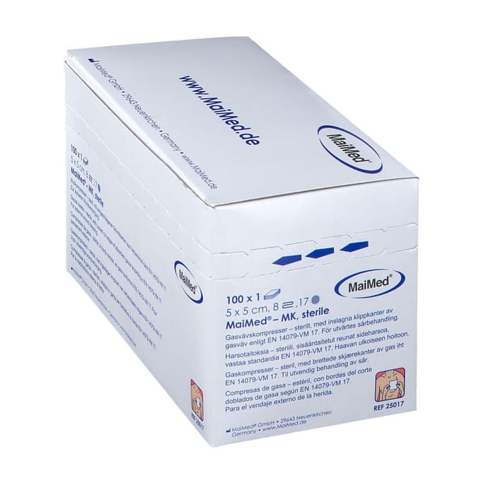 MaiMed Kompres Steriel 5x5cm 100 Compressen