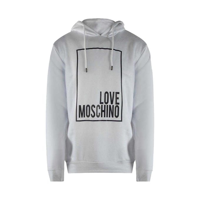 Love Moschino Dames/Dames Box Logo Hoodie (Wit)