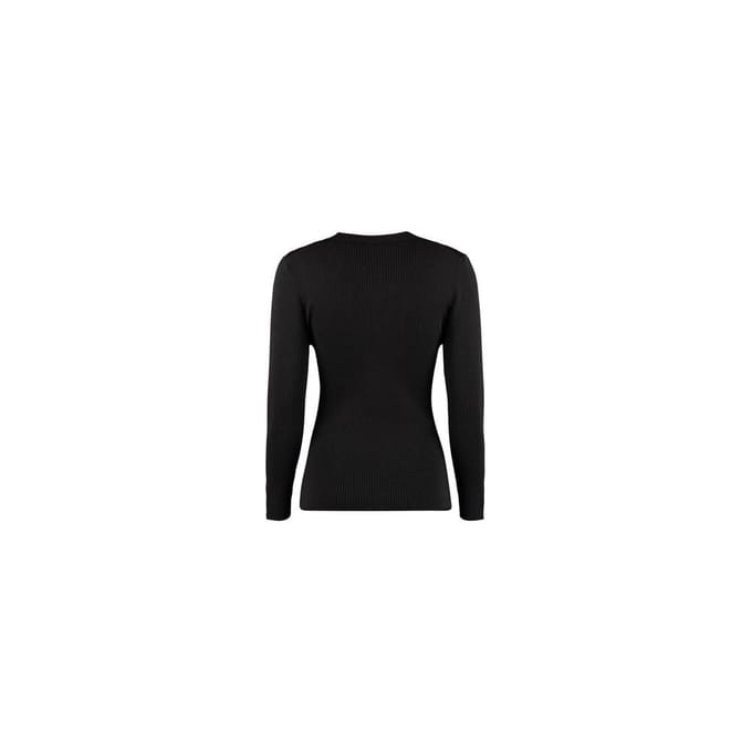MSGM Zwart Katoen Wol Polyamide Sweater