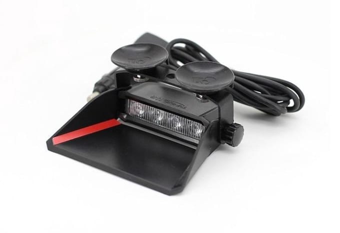 Dashboard flitser - ORANJE - R10 R65 - 4 LED - gecertificeerd