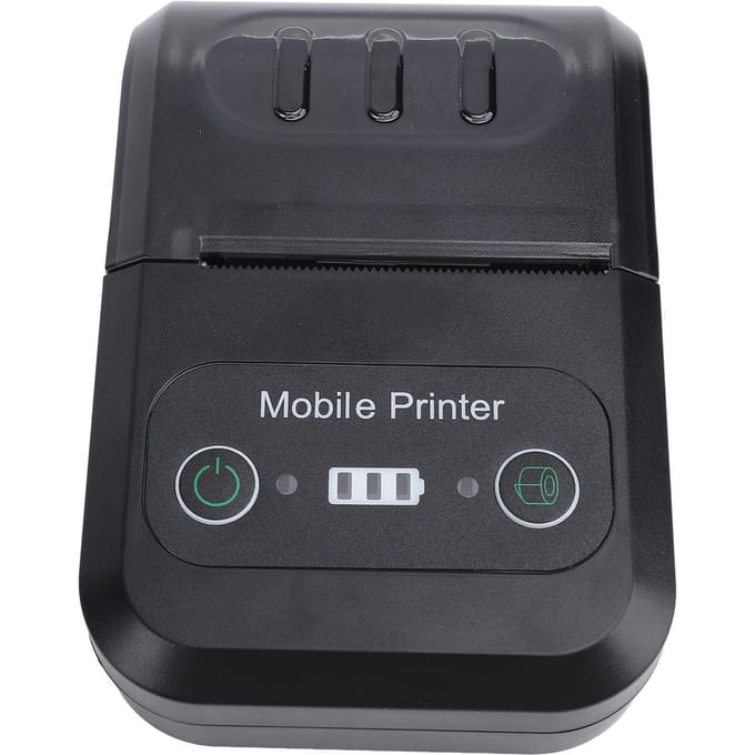 Imprimante thermique de reçus Bluetooth pour Android 58 mm Imprimante portable de papier à billets pour magasin de détail black
