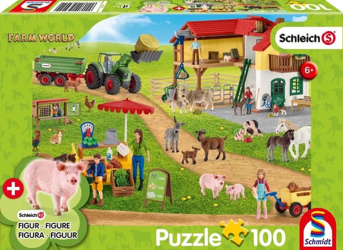 Boerderij Puzzel 100 Stukjes - Educatief Legspel voor Kinderen
