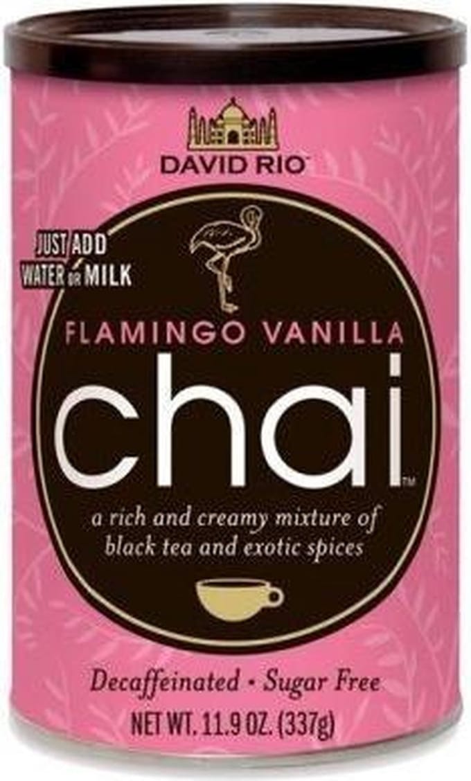 David Rio Chai Tea Latte Flamingo Vanilla Decaf - cafeïne- en suikervrij