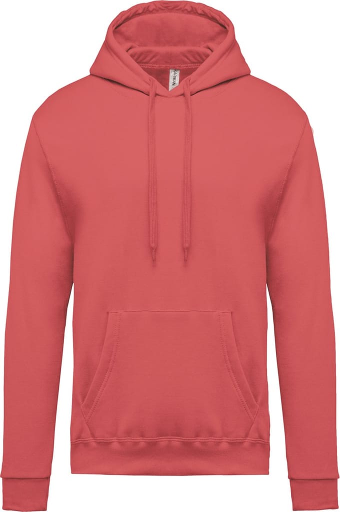 Kariban Herensweater met capuchon K476 - True Coral - S