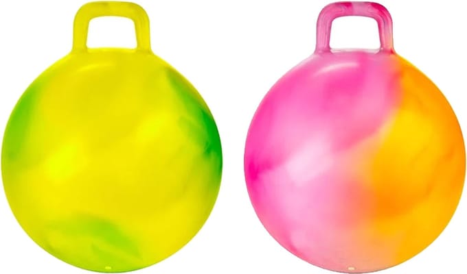 Skippybal marble set - 2x - D45 cm - buitenspeelgoed voor kinderen