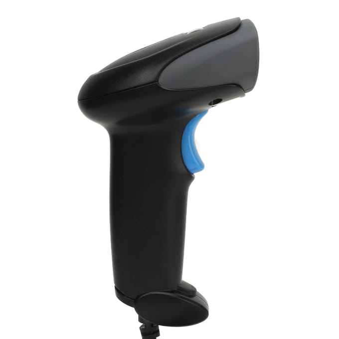 1D QR Code Scanner Snelle Respons Drivervrij Handheld Barcodescanner voor Levering Logistiek black