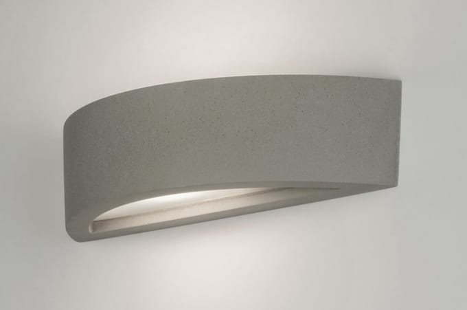 Lumidora Wandlamp 72421 - Voor binnen - BRONX - E14 - Betongrijs - Beton