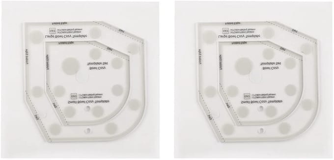 Dailygoods - Set van 2 Herbruikbare Acryl Sjablonen voor Creatieve Projecten