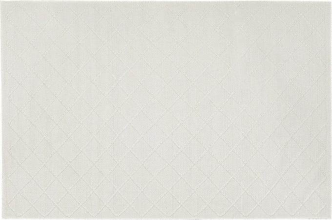 ELLEK - Laagpolig vloerkleed - Gebroken wit - 160 x 230 cm - Wol