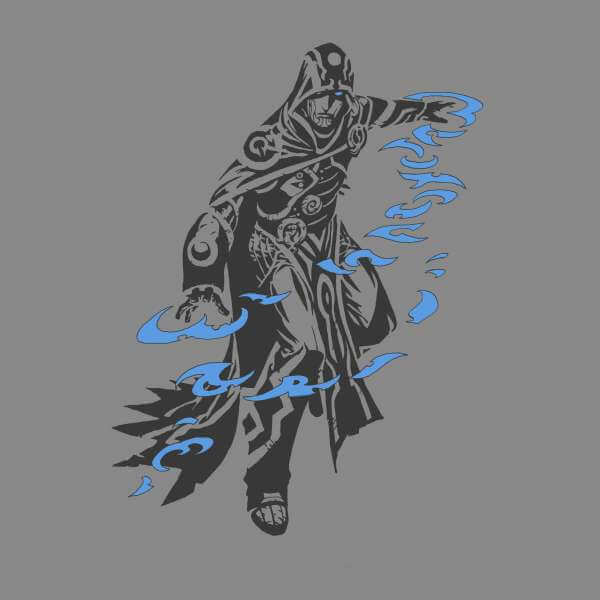 Magic The Gathering Jace Character Art Trui - Grijs - S