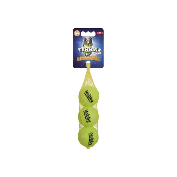 Tennisbal voor honden met pieper Nobby Pet (x3)