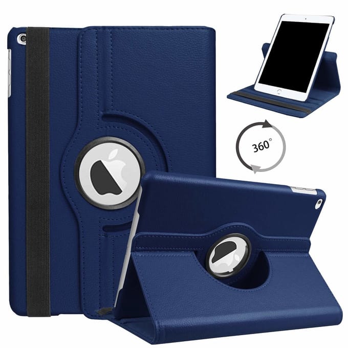 Apple iPad 10.2 (2019 / 2020 / 2021) 360Â° Draaibare Hoes - Donker Blauw