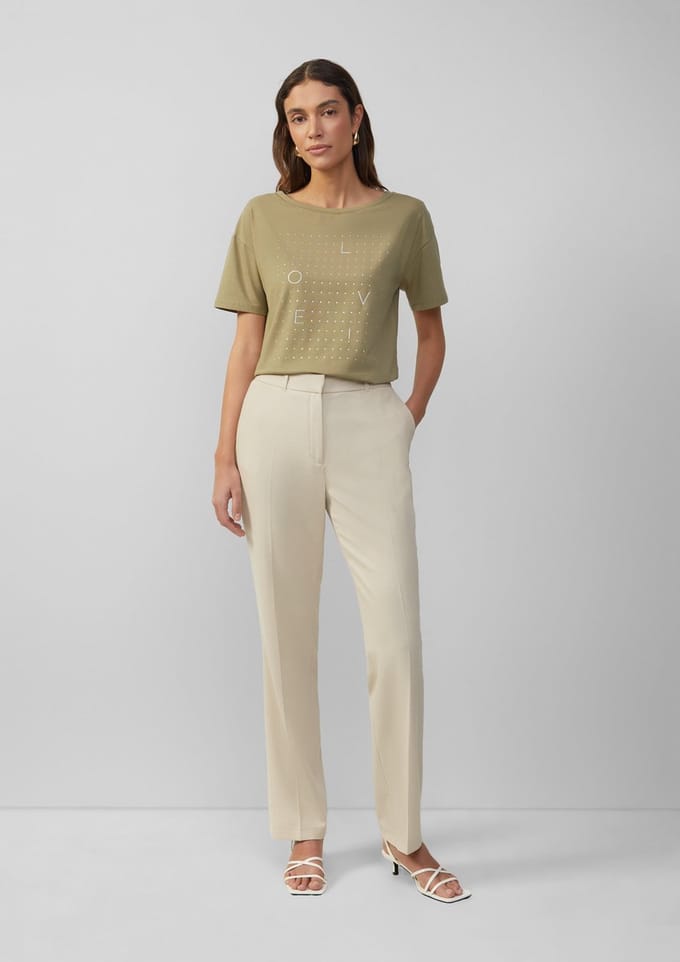 s.Oliver BLACK LABEL - Broek - Maat 36 - Vrouwen - 8061 BROWN -