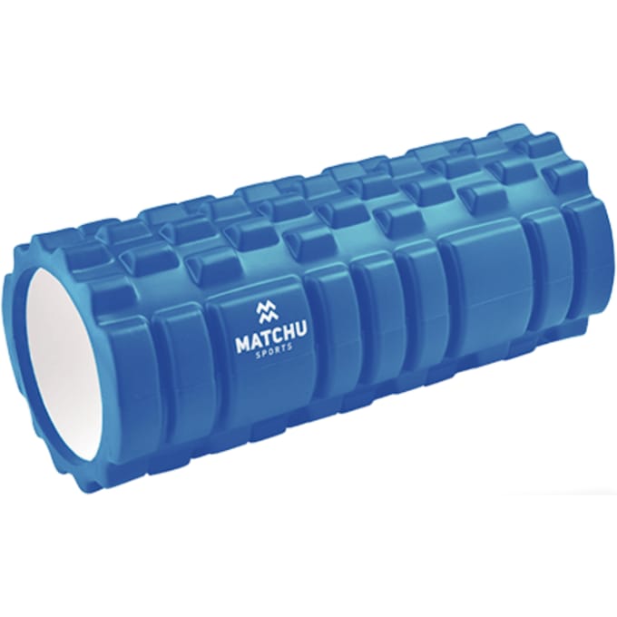 Matchu Sports - Foam roller - Foamroller - Bindweefselmassage - Massage roller - 33 cm - Hard - Blauw