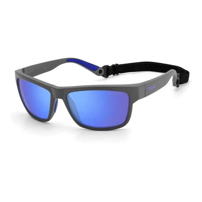Polaroid PLD 7031/S RIW 5X - Matt Grey/Blue - Zonnebril - Grijs