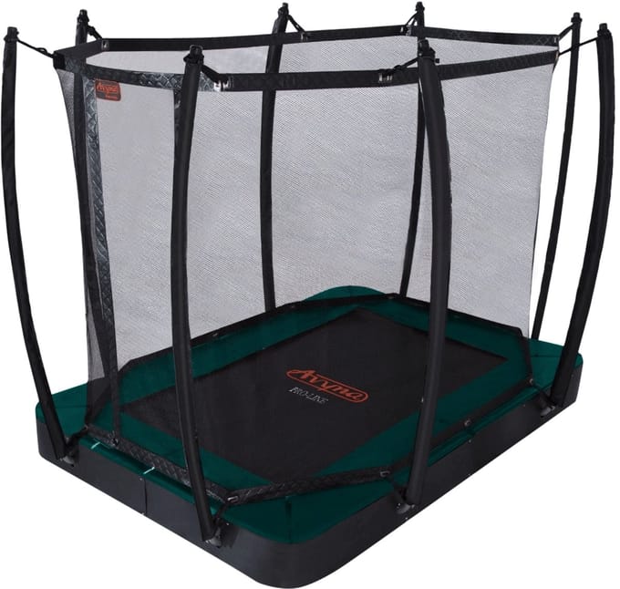 Avyna Trampoline FlatLevel 275x190 (213) met net | Groen