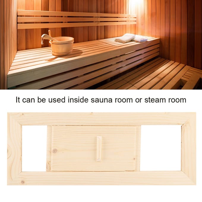 Houten Rechthoekig Luchtventilatierooster Ventilatie Stoomruimte Sauna Accessoire