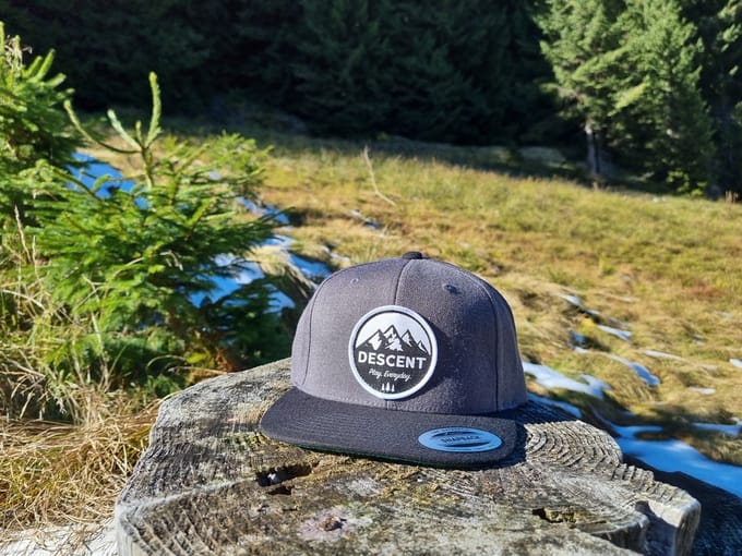 Descent - Flexfit - Pet - Cap - Zwart - Grijs - Snapback - One size