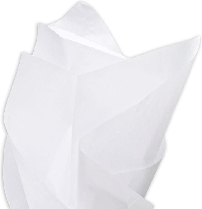 Zijdepapier - Wit - 50 x 75 cm - 17 gr - 240 vel Vloeipapier (Premium)