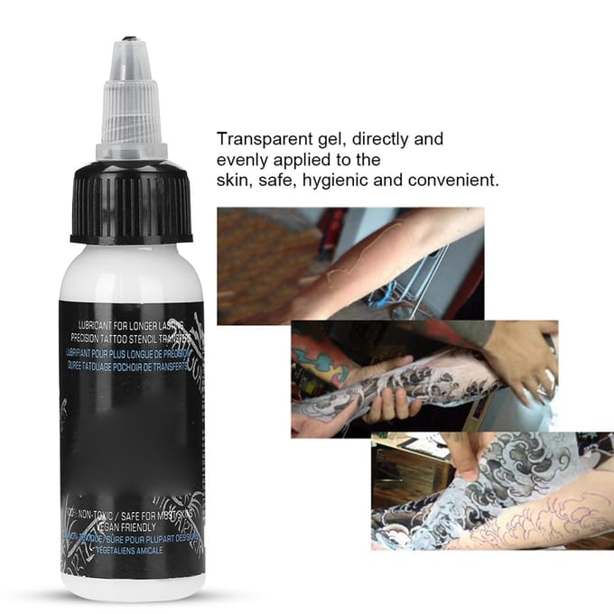 Gel de transfert de tatouage professionnel, crème d'apprêt pour pochoir, 30ml gray