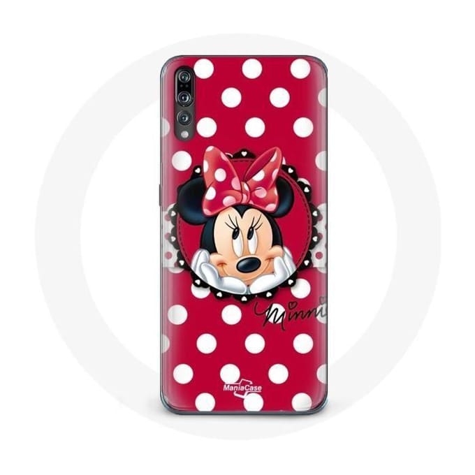 Coque - Minnie Mouse - Huawei P20 - Souple - Rouge - Dessin animé rouge