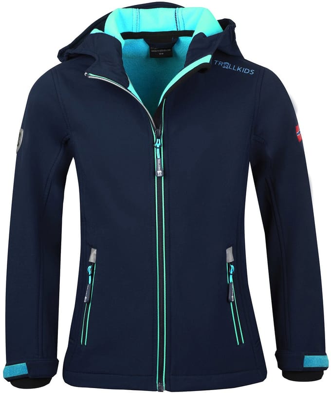 Trollkids Trollfjord Softshelljack Blauw 110 cm Jongen