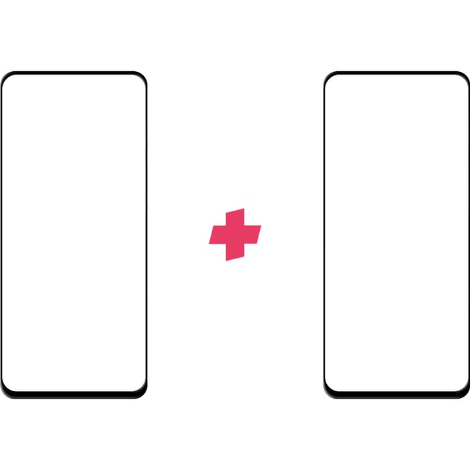 DuoPack: OPPO A91 screenprotector gehard glas Edge to Edge