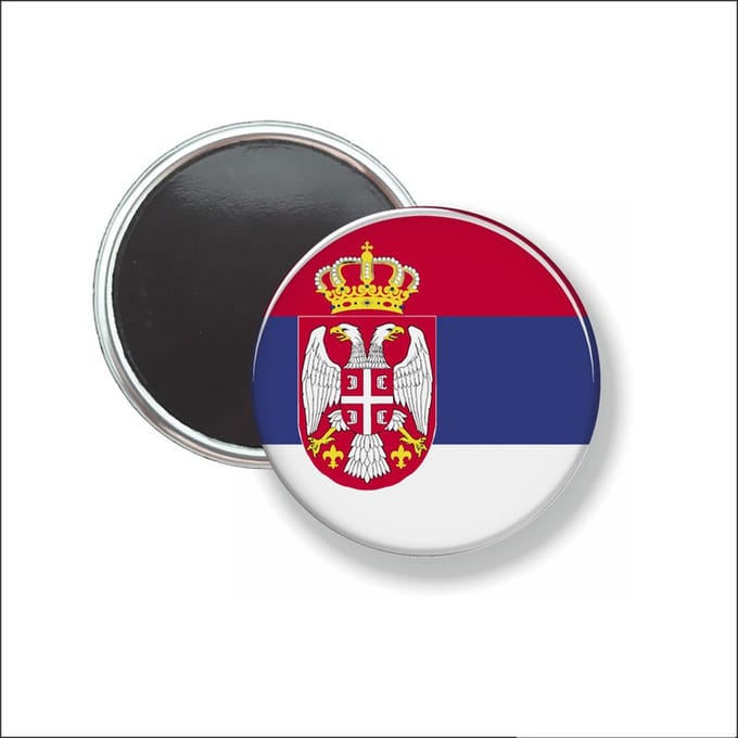 Button Met Magneet 58 MM - Vlag ServiÃ« - NIET VOOR KLEDING