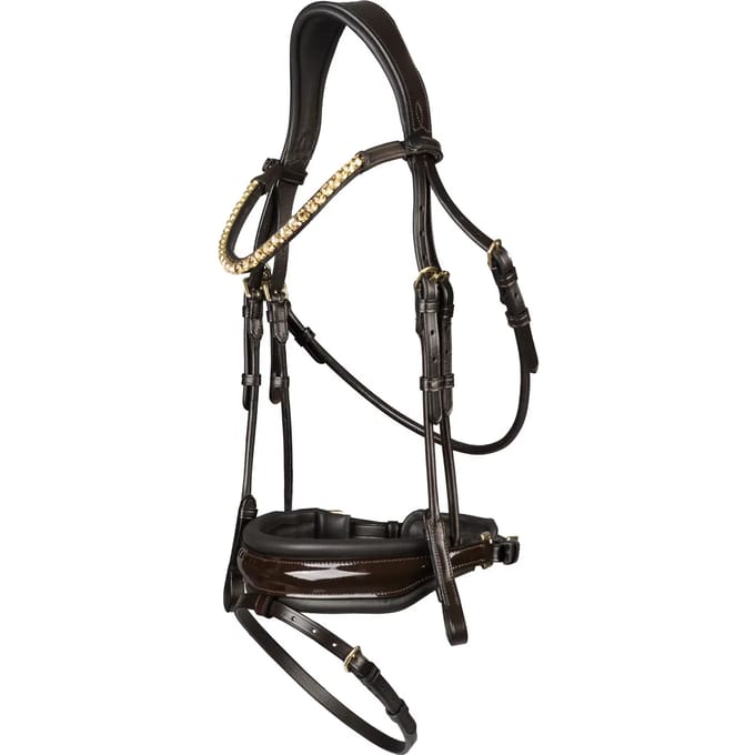 Horka Hoofdstel Filius Bruin/Goud - Full