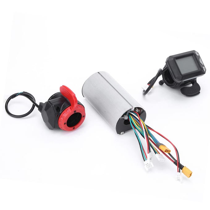 5,5 inch koolstofvezel elektrische fiets controller accessoires set voor elektrische fiets white